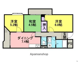 ファーストパレス与野本町【206号室】の間取り