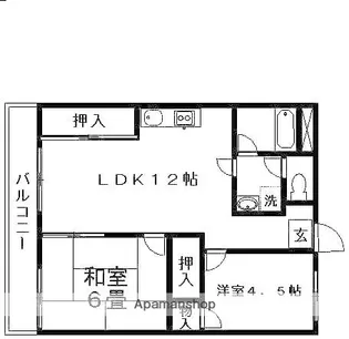 渋谷コート2号館【401号室】の間取り