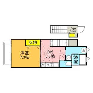 エバーパティオHA【2階】の間取り