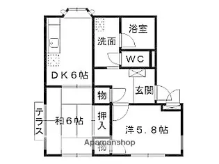 エクセレント大宮【E1号室】の間取り