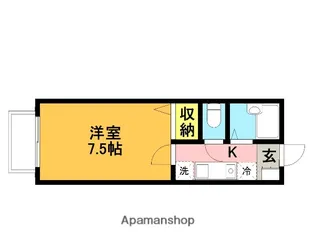 ラカーサ【101号室】の間取り