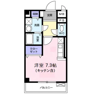 アストル領家【2階】の間取り