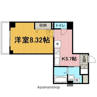 ニューキャピタルビルN【6階】の間取り