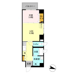 ラフィーネ大宮【2階】の間取り