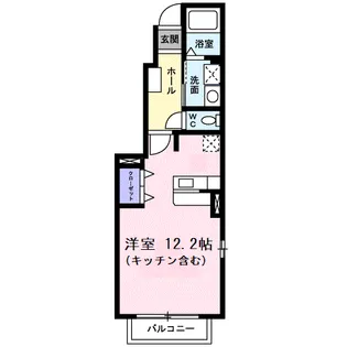 サンライズK2【1階】の間取り