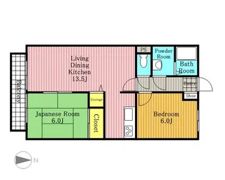 ビラージュYS B【302号室号室】の間取り