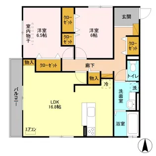 プレシャスガーネット【3階】の間取り