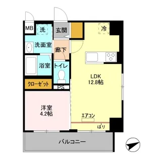 GARDEN HOUSE Ⅲ 大宮土呂駅前【5階】の間取り