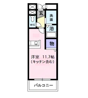 プレステージ大門【2階】の間取り