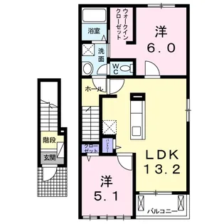 サンリット・ビラ 壱番館【2階】の間取り