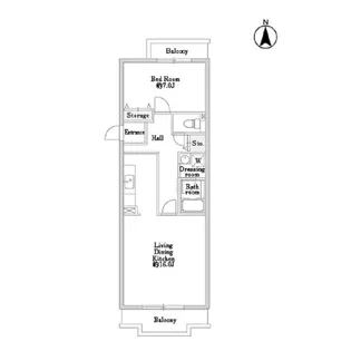 コーポレート与野本町【18405号室】の間取り