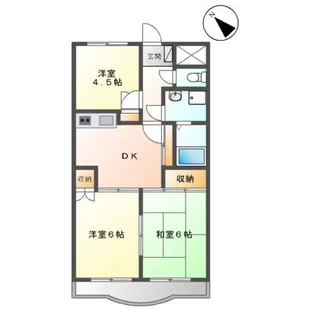 クレールメゾン【1階】の間取り