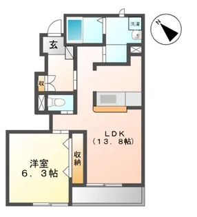 アークガーデンB【1階】の間取り