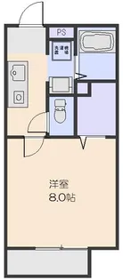 プレミール上木崎 B【205号室号室】の間取り