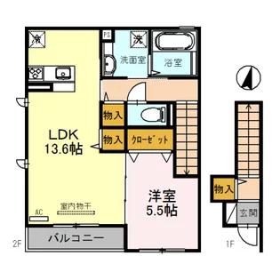 フレシール西大宮【2階】の間取り
