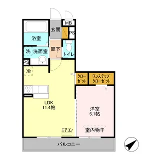 ロイヤルローズ【3階】の間取り