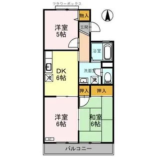 セジュール彩【2階】の間取り