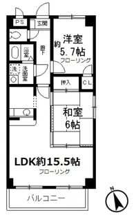 フローラ浦和【4階】の間取り