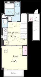 エバーパティオHA【2階】の間取り
