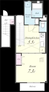 エバーパティオHA【2階】の間取り