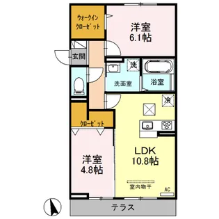ブラウンヒルズ【3階】の間取り