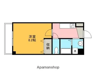 アンプルールフェール花びし【101号室】の間取り