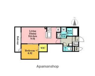 GRANDECLASSE新都心【2階】の間取り