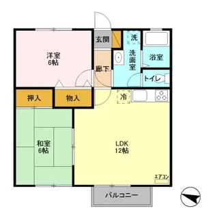 セジュールクレスト【1階】の間取り