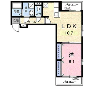 ピエール ブランシュⅡ【3階】の間取り