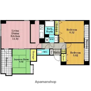 グランファミリエ大宮【3階】の間取り