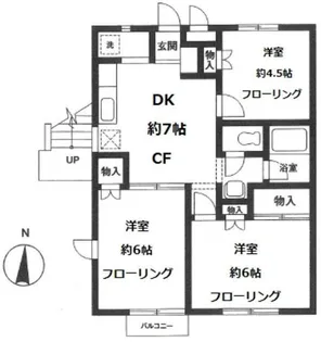 サニーコート与野本町【2階】の間取り