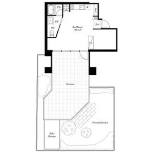 シュロスさいたま新都心【1階】の間取り