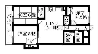 埼玉県さいたま市浦和区針ヶ谷2丁目【マンション】の間取り