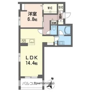 サンドミール【3階】の間取り