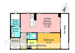 ヴェルビータ【303号室】の間取り