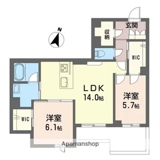 リラフォート【1階】の間取り