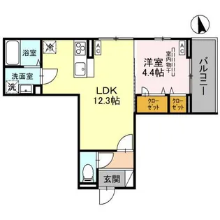 ノーブルパレス大原【2階】の間取り