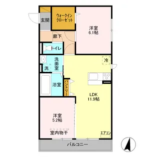 五反田ガーデン【2階】の間取り