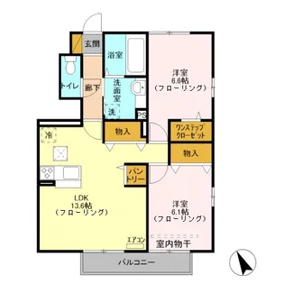 レ.セーナ【1階】の間取り