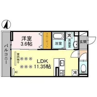 ノースシャトー【2階】の間取り