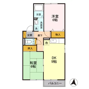 メゾンドール 壱番館【2階】の間取り