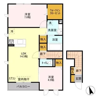マーサ Ⅱ【2階】の間取り