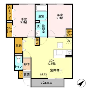 FIORE【1階】の間取り