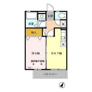 クローカス Ⅰ【2階】の間取り