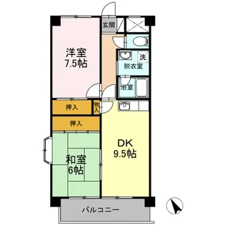 ソレアードミシマ【1階】の間取り