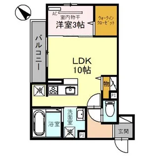 レジデンスマルニ【2階】の間取り