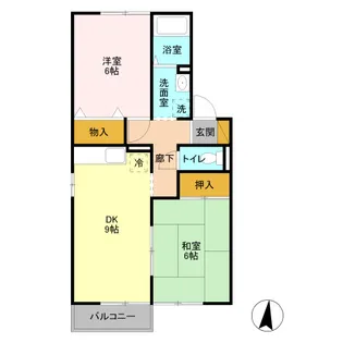 サングレース【2階】の間取り