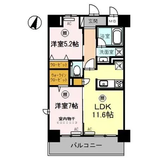 ソレイユ上落合【2階】の間取り