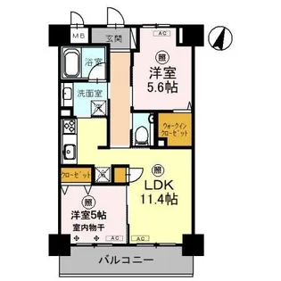 ソレイユ上落合【3階】の間取り