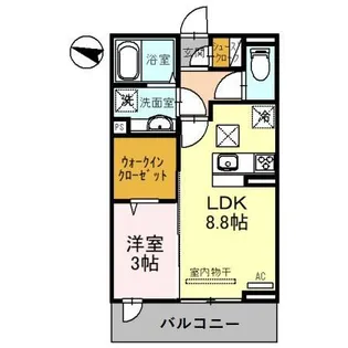 グランコート西大宮【1階】の間取り
